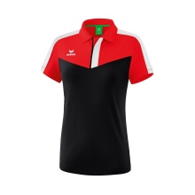 Erima Sport-Polo Squad (100% Polyester) rot/schwarz Damen